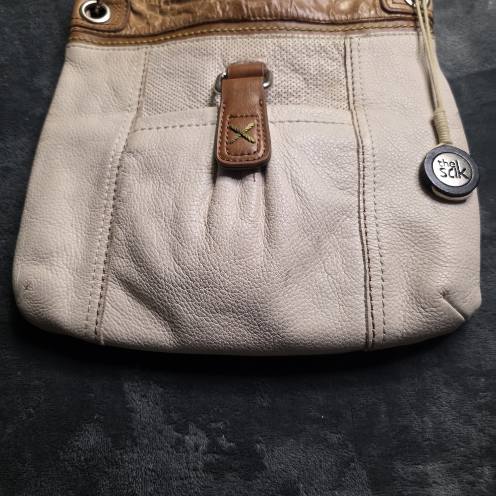 The Sak Cream and Brown Crossbody Bag - Picture 5 of 13